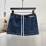 kitlife Miu Miu Women's Blue Shirts+tan top - 5