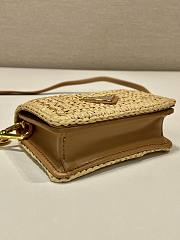 kitlife Prada Crochet Card Holder With Shoulder Strap beige - 11.5x8cm - 4