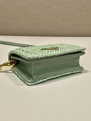 kitlife Prada Crochet Card Holder With Shoulder Strap green - 11.5x8cm - 5