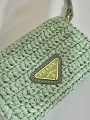 kitlife Prada Crochet Card Holder With Shoulder Strap green - 11.5x8cm - 4