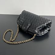 kitlife BOTTEGA VENETA Lauren 1980 Teen Leather Clutch black bag - 31.5x16.5x11cm - 4