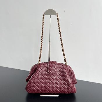 kitlife BOTTEGA VENETA Lauren 1980 Teen Leather Clutch red bag - 31.5x16.5x11cm