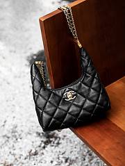 kitlife Chanel hobo black bag - 20cm - 1