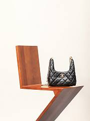 kitlife Chanel hobo black bag - 20cm - 6