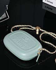 kitlife Chanel logo clucth green bag - 18x13x6cm - 6