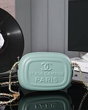 kitlife Chanel logo clucth green bag - 18x13x6cm - 3