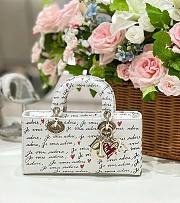 kitlife Dior lady joy white bag -22x12x6cm - 1