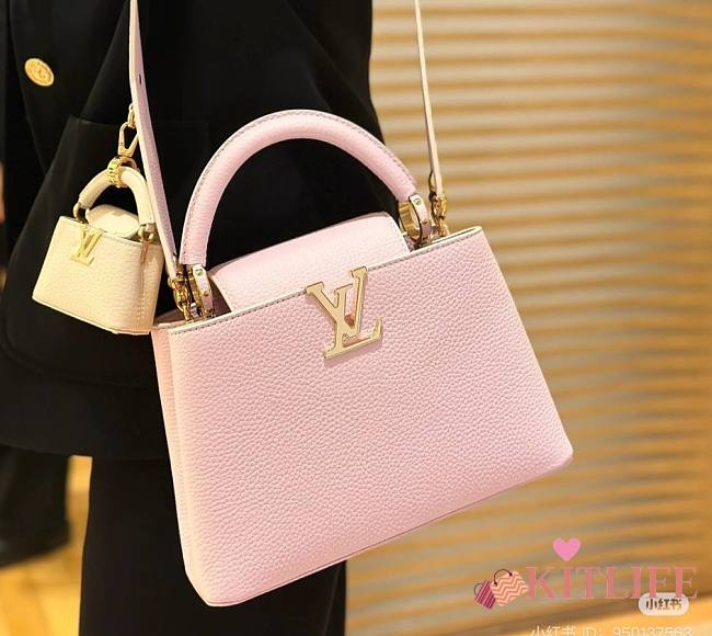 Kitlife Louis Vuitton capucines pastel pink bag - 27x18x9cm - 1