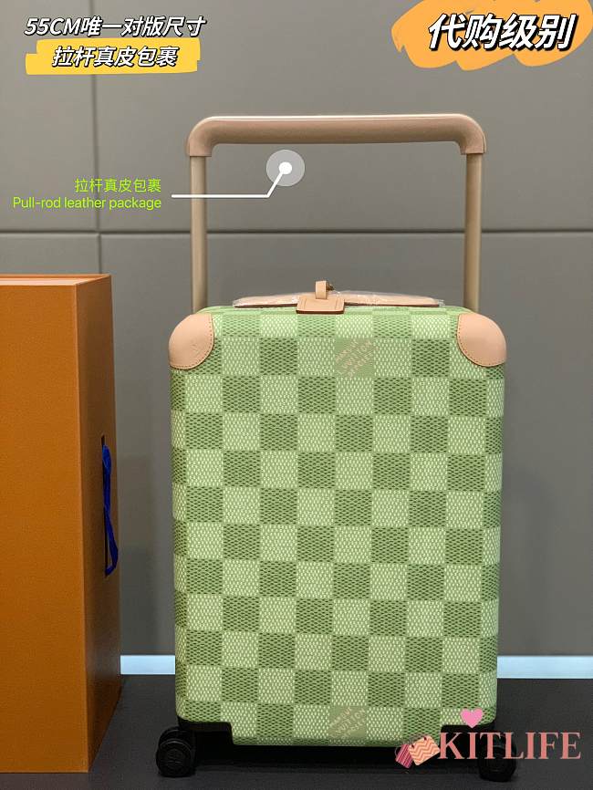 kitlife Louis Vuitton Flight Mode Vali Horizon 55 green Suitcase 38 x 55 x 21 cm - 1