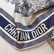 Dior Toile De Jouy Sauvage 70 Square Scarf blue Silk Twill - 90x90cm - 01 - 3