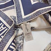 Dior Toile De Jouy Sauvage 70 Square Scarf blue Silk Twill - 90x90cm - 01 - 5