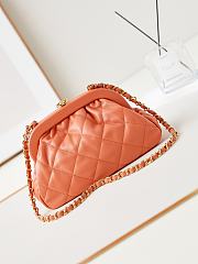 Kitlife Chanel Clutch Lambskin Coral Orange bag - 16x24x8 cm - 1