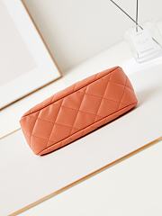 Kitlife Chanel Clutch Lambskin Coral Orange bag - 16x24x8 cm - 5