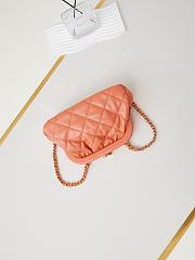 Kitlife Chanel Clutch Lambskin Coral Orange bag - 16x24x8 cm - 2