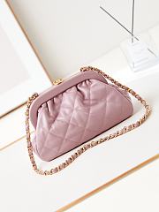 Kitlife Chanel Clutch Lambskin Coral Orange Pink - 16x24x8 cm - 1