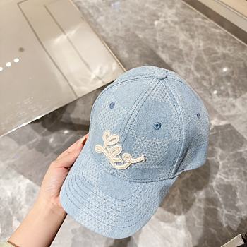 kitlife LV hat denim blue light