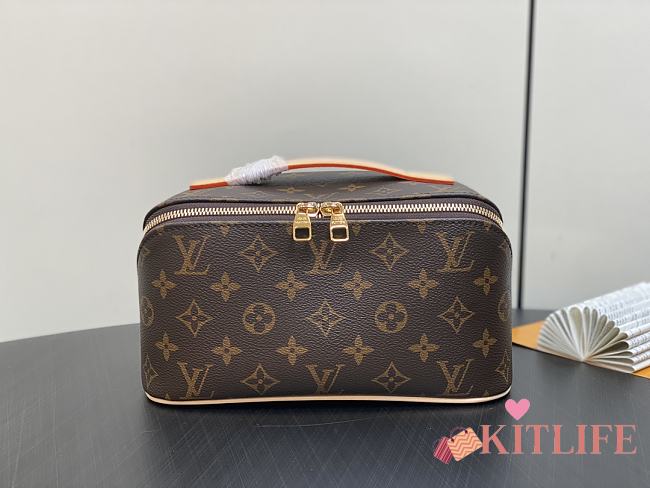 Kitlife Louis Vuitton Toiletry Bag brown - 24 x 13 x 13 cm - 1