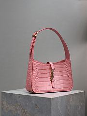 Kitlife Saint Laurent Women's pink Ysl Croc Hobo Bag - 25x14x6 cm - 3