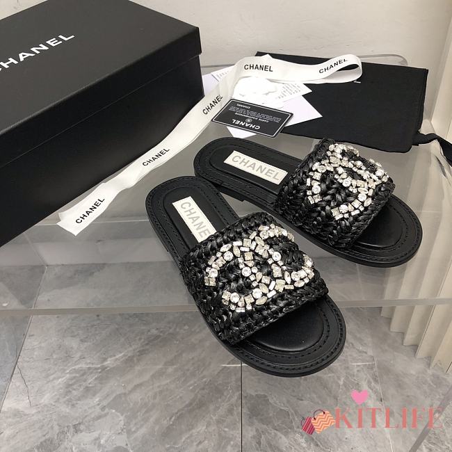 Kitlife Chanel slides black 02 - 1