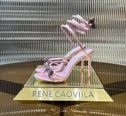 kitlife René Caovilla Catherina embellished sandals pink heels 106mm - 4