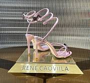 kitlife René Caovilla Catherina embellished sandals pink heels 106mm - 2