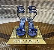 kitlife René Caovilla Catherina embellished sandals blue heels 106mm - 1