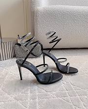 kitlife René Caovilla Cleo Sandal With Black And Silver Crystals 105 - 4