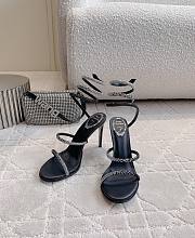 kitlife René Caovilla Cleo Sandal With Black And Silver Crystals 105 - 2