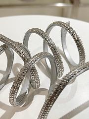 René Caovilla Cleo heels 155mm platform sandals silver - 3