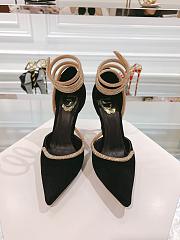 René Caovilla Cleo wraparound leather pumps heels black - 1