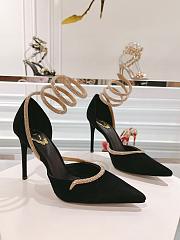 René Caovilla Cleo wraparound leather pumps heels black - 5
