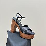 Kitlife YSL Bianca platform sandals in smooth leather black heels 12.5 cm - 3