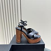 Kitlife YSL Bianca platform sandals in smooth leather black heels 12.5 cm - 2