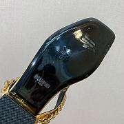 BALMAIN Embellished leather thong sandals gold - 3