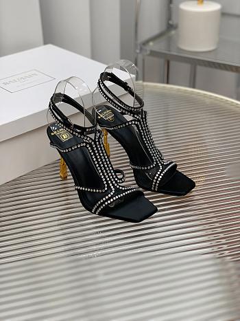 Kitlife Balmain Moneta Heeled Sandals black - 9.5 heels