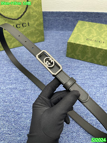 Kitlife Gucci belt 2cm black