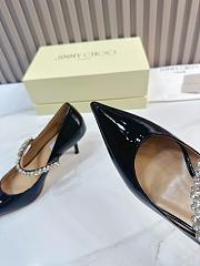 Jimmy Choo Women's Black Bing Pump 85 Heels - 5