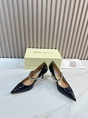 Jimmy Choo Women's Black Bing Pump 85 Heels - 4