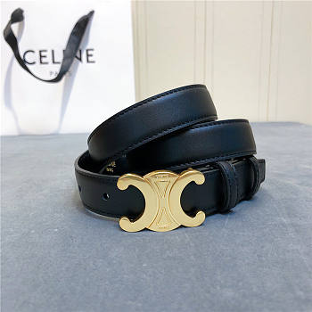 Celine Triomphe Belt 2.5cm black