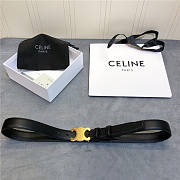 Celine Triomphe Belt 2.5cm black - 4