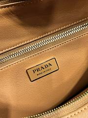 Prada Aimée large leather shoulder bag brown - 23x39x12cm - 2