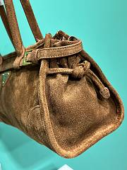 kilife Prada Large suede handbag Cocoa Brown bag - 32x15.5x12cm - 3