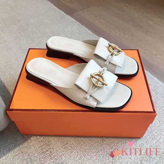 kitlife Hermes Isle sandal White 01 - 1