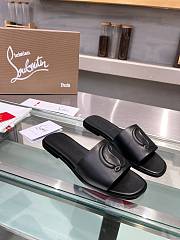 Christian Louboutin mule leather sandal black - 5