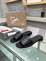 Christian Louboutin mule leather sandal black - 4