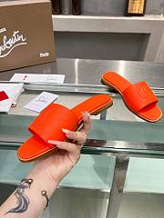 Christian Louboutin mule leather sandal orange - 2
