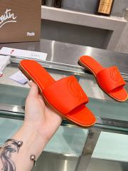 Christian Louboutin mule leather sandal orange - 3