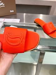 Christian Louboutin mule leather sandal orange - 4