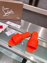 Christian Louboutin mule leather sandal orange - 6