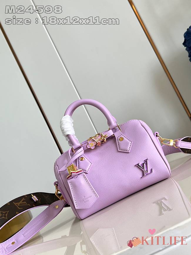 Kitlife Louis Vuitton speedy18 purple bag - 18x12.5x11 cm - 1